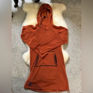 Orange Melanzana Micro Grid Dress Small EUC